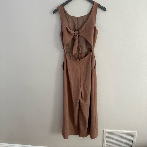 Aritzia Wilfred Ecoulement Jumpsuit in Nutmeg - Picture 6 of 8